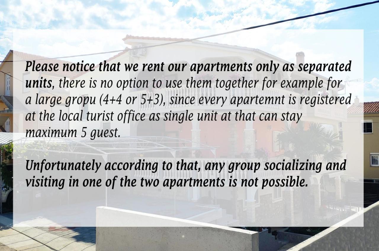 Modern 3Br Apartments In Zadar With Balcony Or Terrace, Free Parking & Ac Exteriör bild