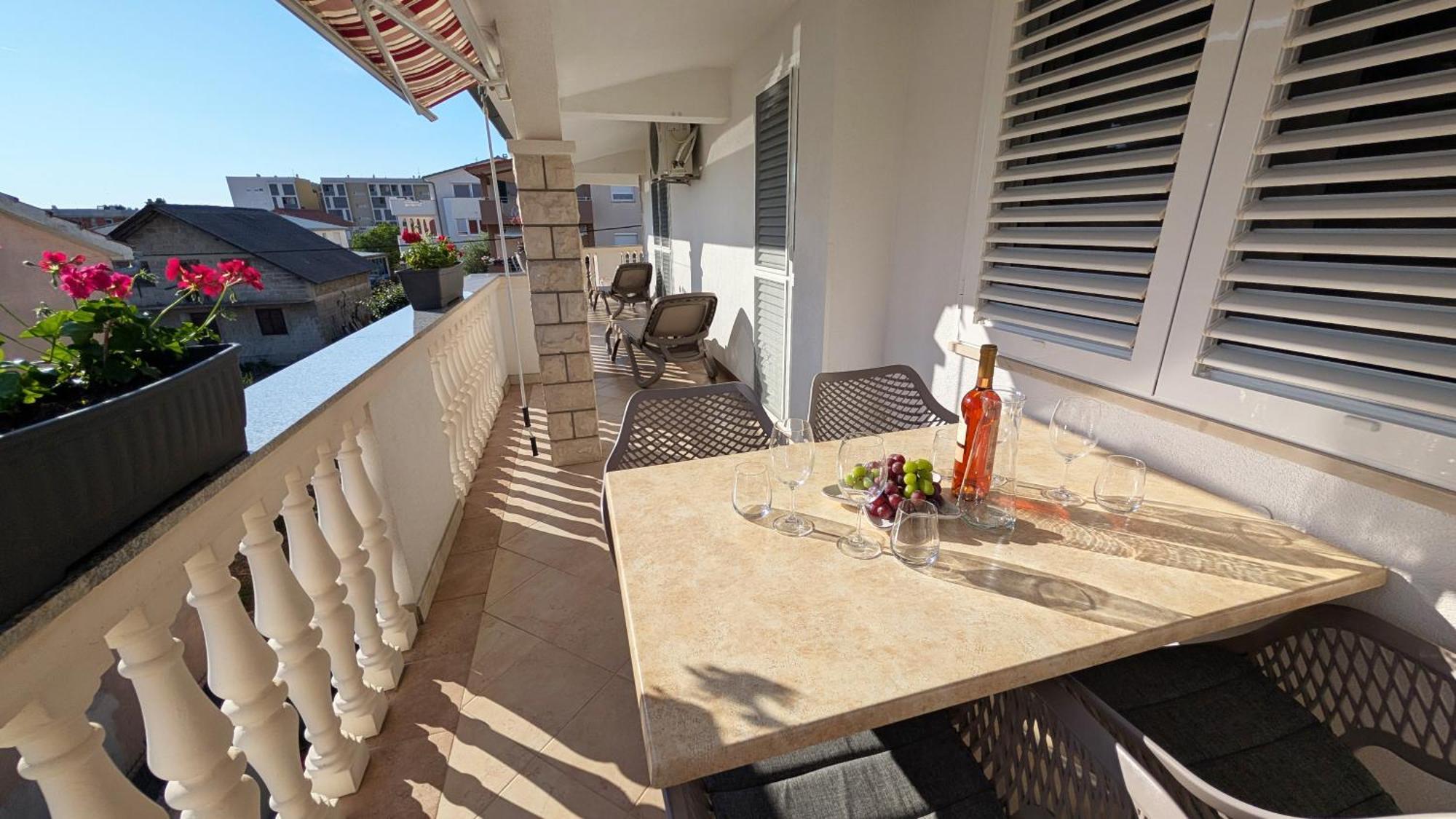 Modern 3Br Apartments In Zadar With Balcony Or Terrace, Free Parking & Ac Exteriör bild